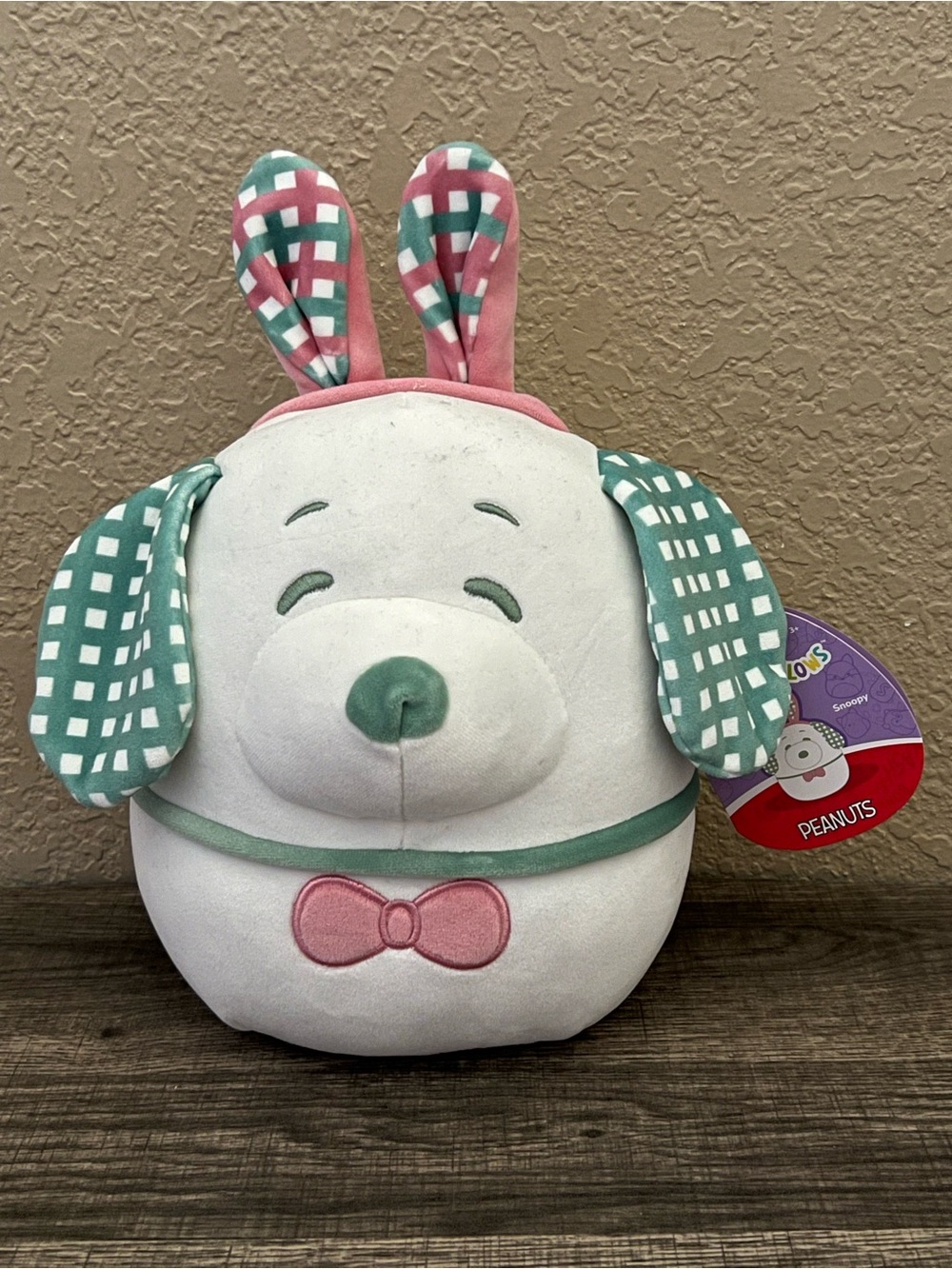 Squishmallows 8" Easter Peanuts Snoopy with Buny Ears